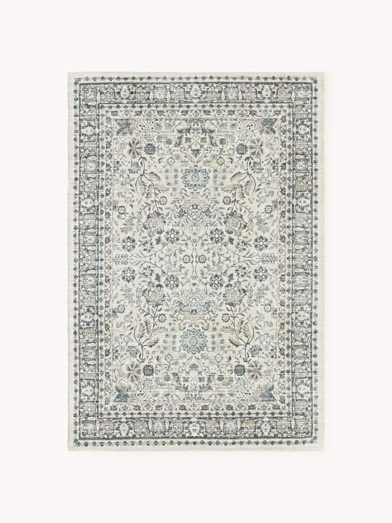 Tapete artesanal para exterior com padrão vintage Tiara