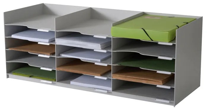Armário Gavetas Paperflow 15B Cinza