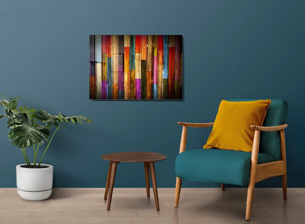 Pintura Decorativa Vidro Temperado UV-001 – Multicolor – 50 x 70 cm