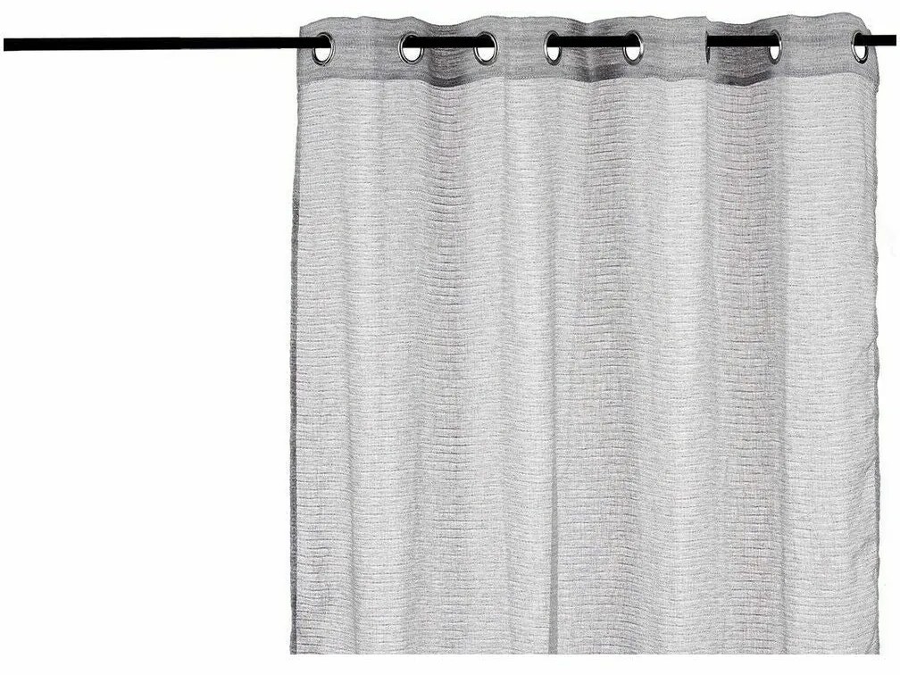 Cortina Cinzento claro 140 x 0,1 x 260 cm (6 Unidades)
