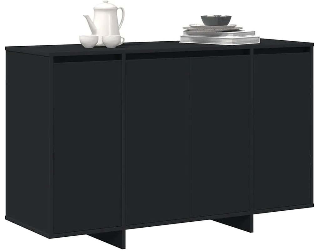 Aparador Preto Preto Madeira engenheirada 120 x 41 x 75 cm