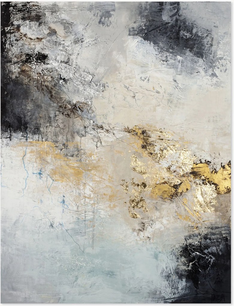 Quadro em tela pintado à mão Blanche