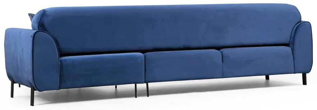 **** Sofá-Cama de Canto Image Corner – Azul Marinho – 287 x 169 cm

**