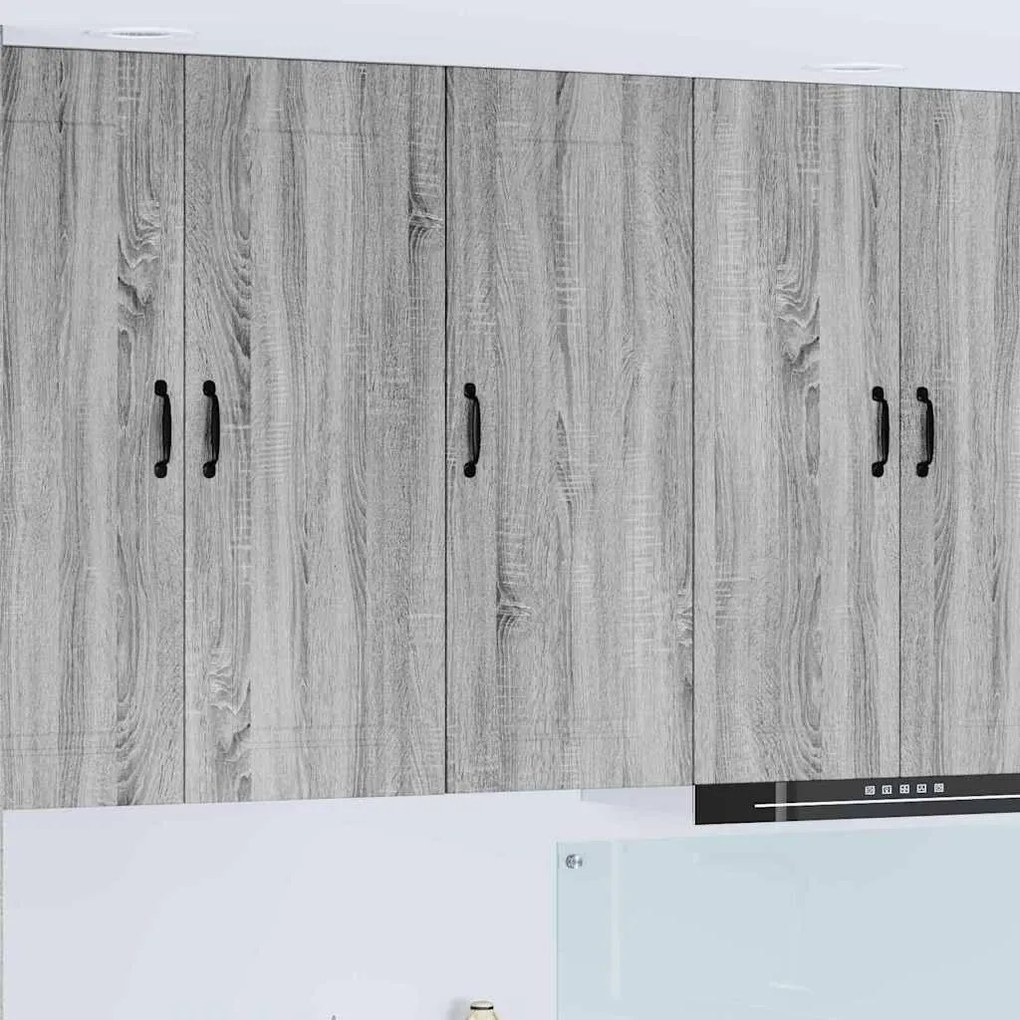 vidaXL Armário de Cozinha com prateleira Cinza Sonoma 40 x 31 x 100 cm