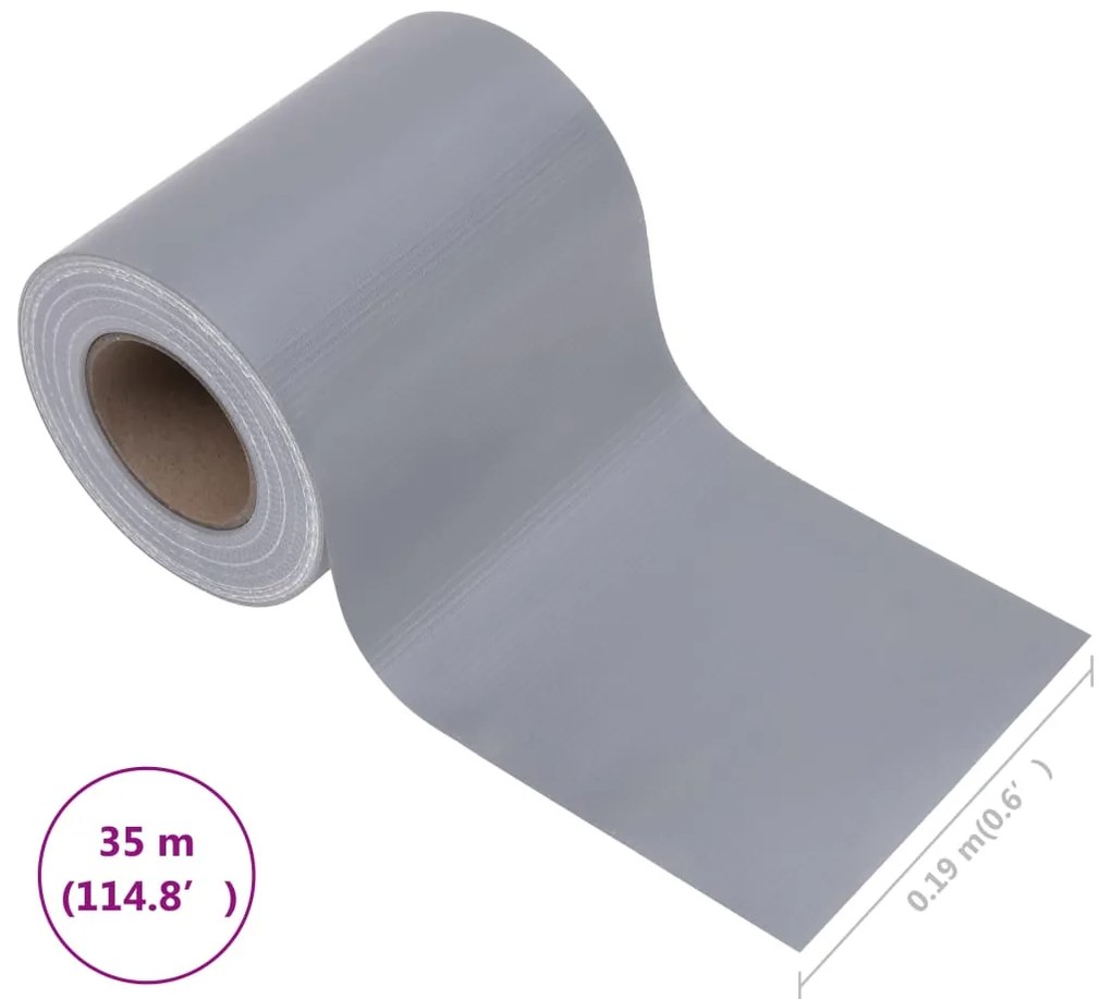 4 pcs painéis privacidade jardim 35x0,19m PVC cinza-claro fosco