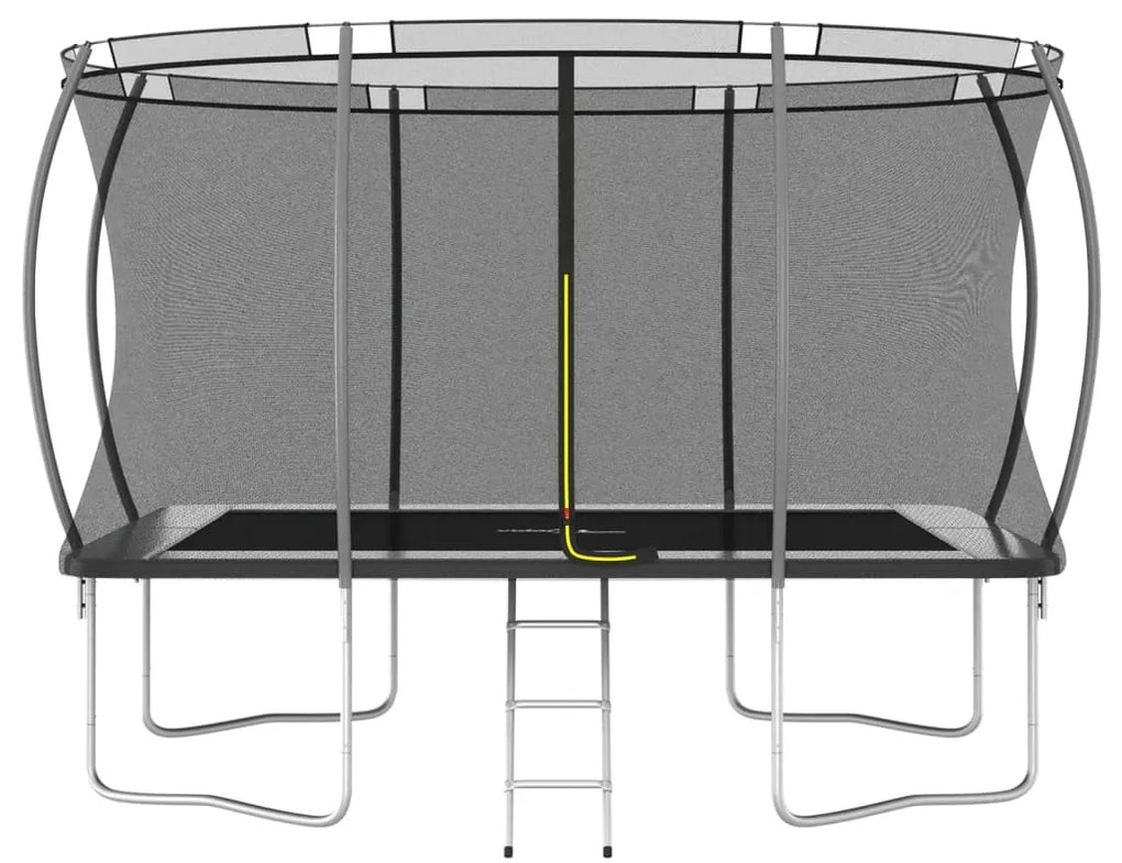 Conjunto de trampolim retangular 335x244x90 cm 150 kg