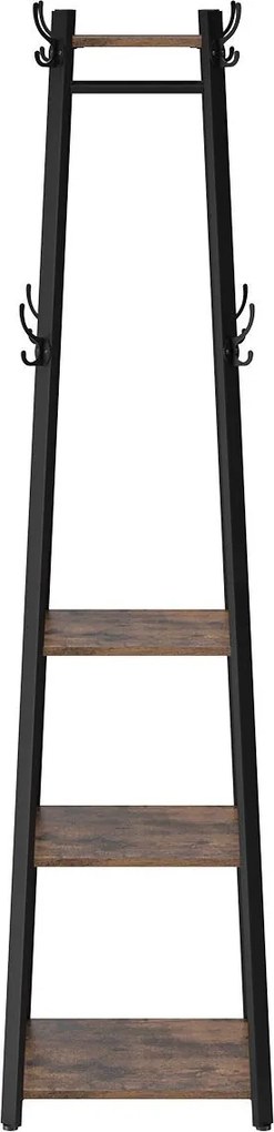 Cabide Bengaleiro de estilo industrial 43 x 43 x 180 cm Castanho Vintage