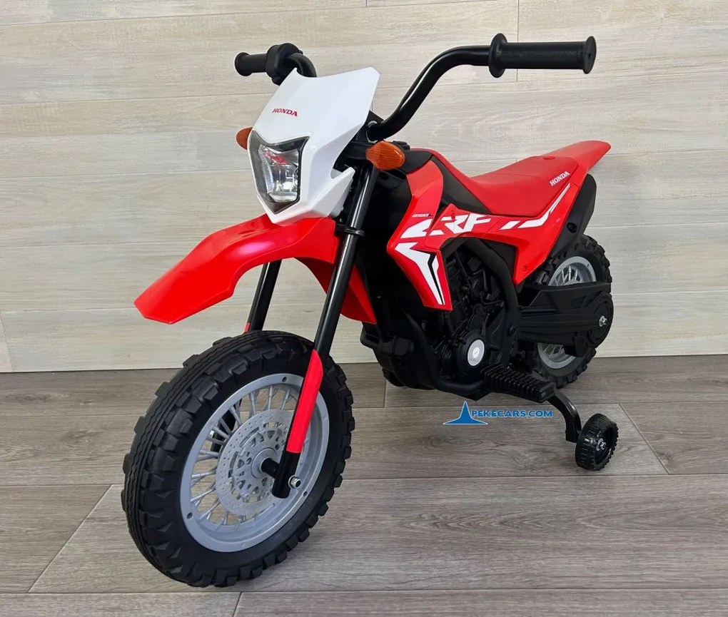 Mota elétrica 12V para crianças 3 a 6 anos Honda CRF250L Vermelha
