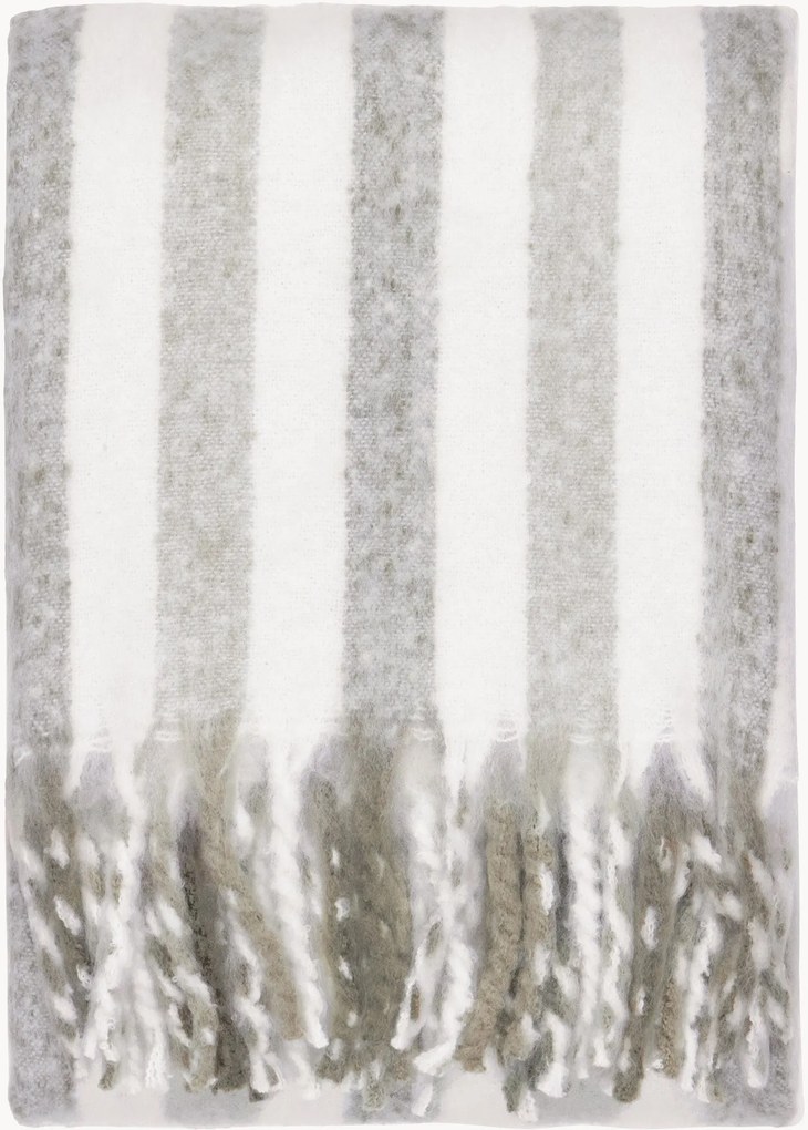 Manta em algodão às riscas Beechwood