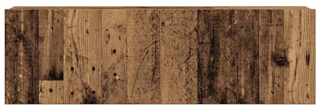 Conjunto de armário TV de parede 6 pcs madeira madeira velha