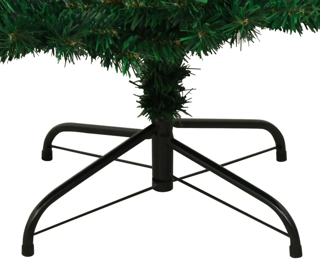 Árvore de Natal rotativa pré-iluminada + suporte PVC verde