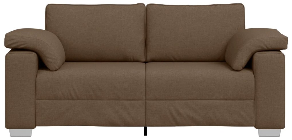 Sofá Loveseat Castanho 140 cm Tecido