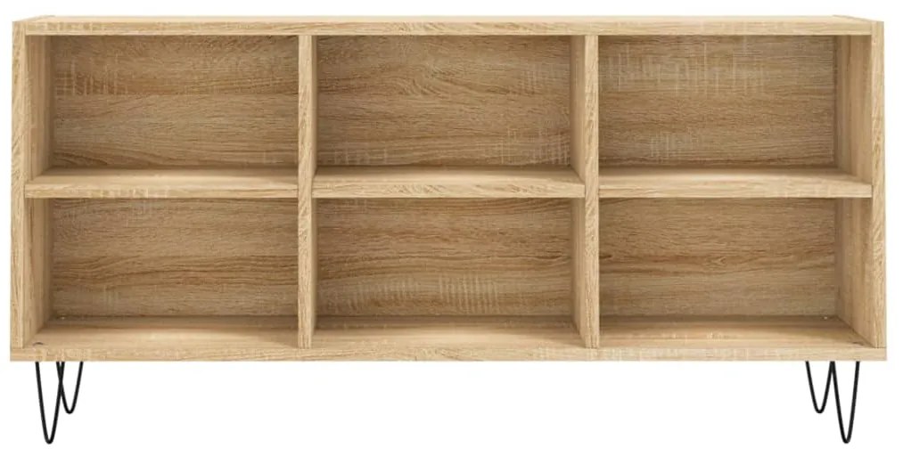 Armário de TV 103,5x30x50 cm derivados madeira carvalho sonoma
