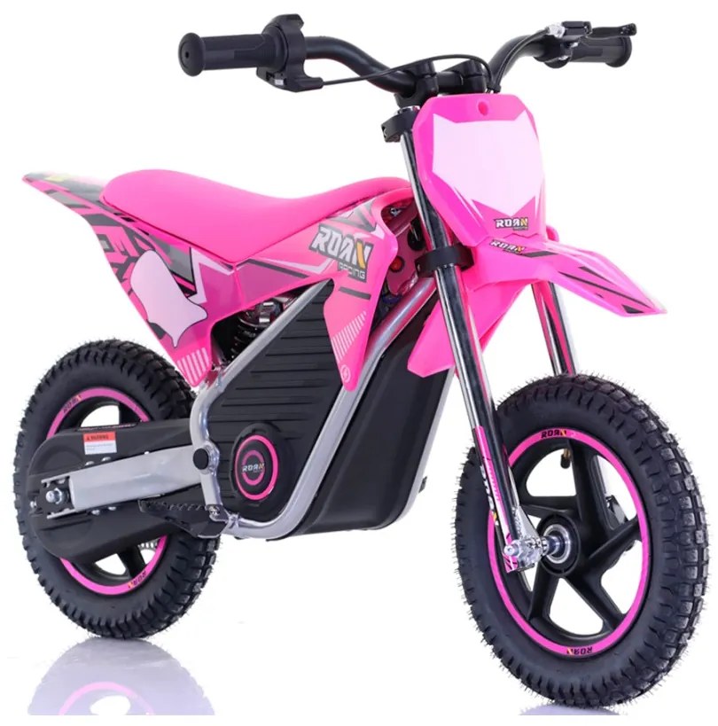 Mini moto eléctrica Warrior 150W MX150 12/12 Até 15 km/h C/ Limitador Rosa