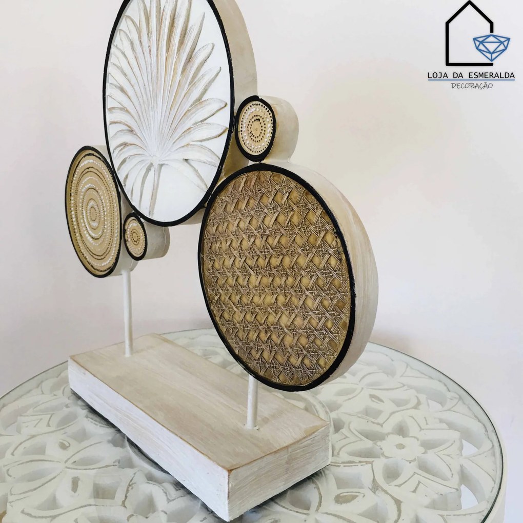 Peça Decorativa | Círculos | 42x10.5x40CM