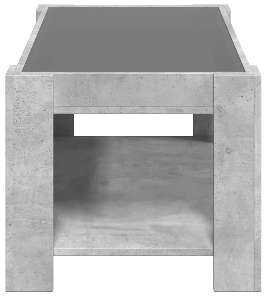 Mesa de centro c/ LEDs 93x53x45 derivados de madeira