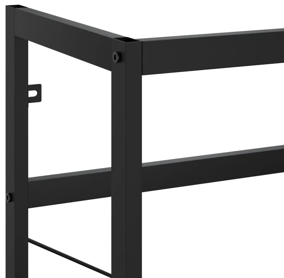 Estrutura p/ lavatório casa de banho ferro 79x38x83 cm preto