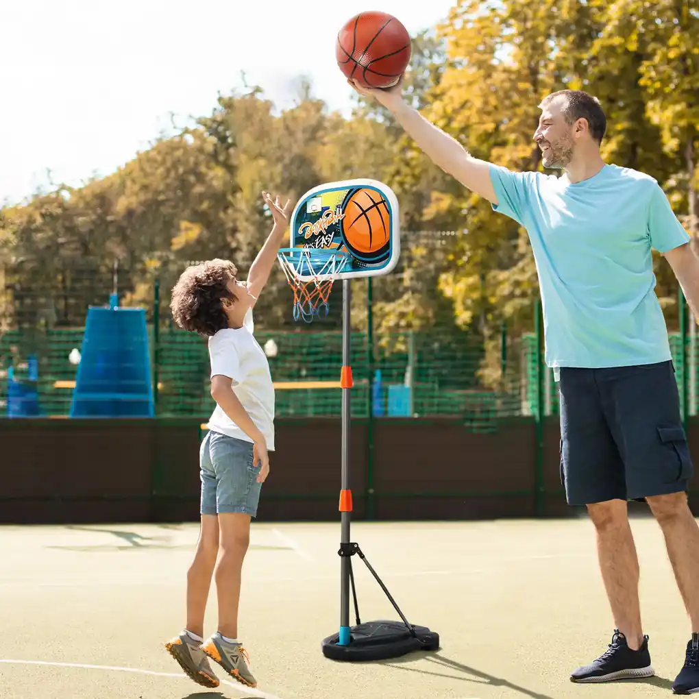 vidaXL Conjunto jogo de basquetebol infantil ajustável 160 cm