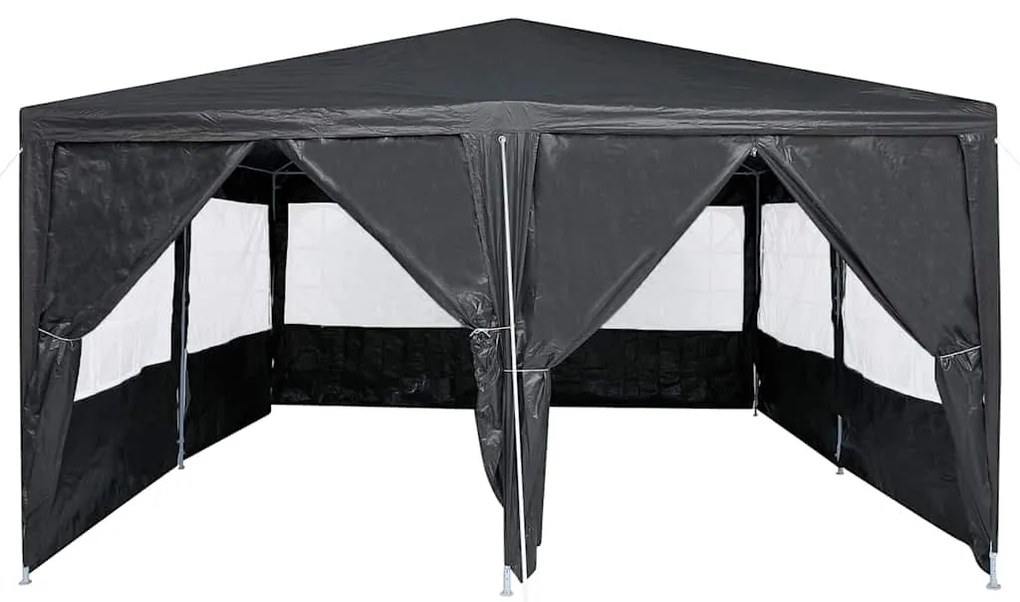 Tenda de Festa com 8 Laterais Antracite 4x4 m PE