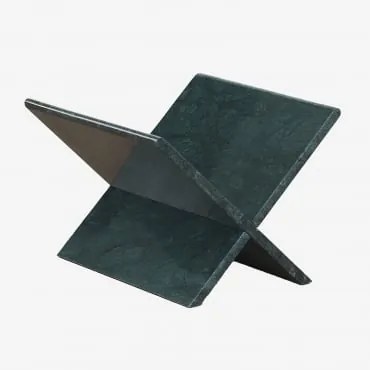 Revistero De Chão Em Mármore Kristoff Mármore Verde Udaipur - Sklum