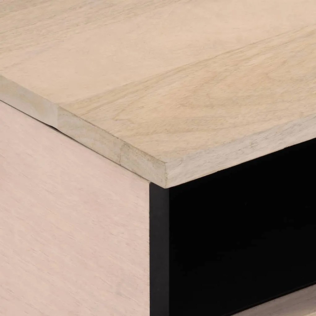 Mesa de centro 80x55x40 cm madeira de mangueira maciça