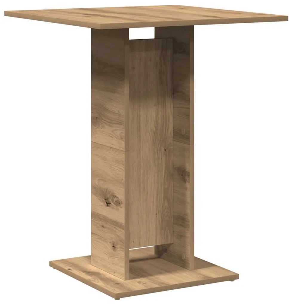 Mesa bistrô 60x60x75 cm derivados de madeira carvalho artisiano