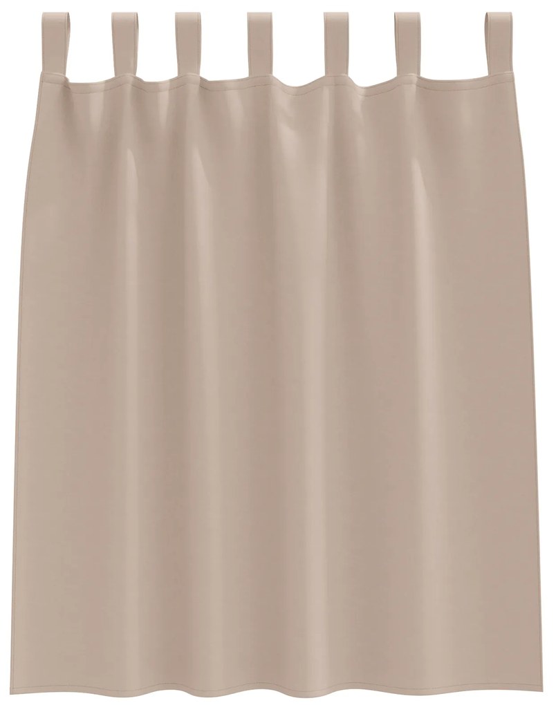 Cortinas opacas 2 pcs Cinzento-acastanhado 140 x 140 cm