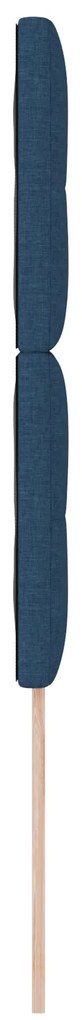 Cabeceira vidaXL Botões Almofadados Azul 90 cm Tecido