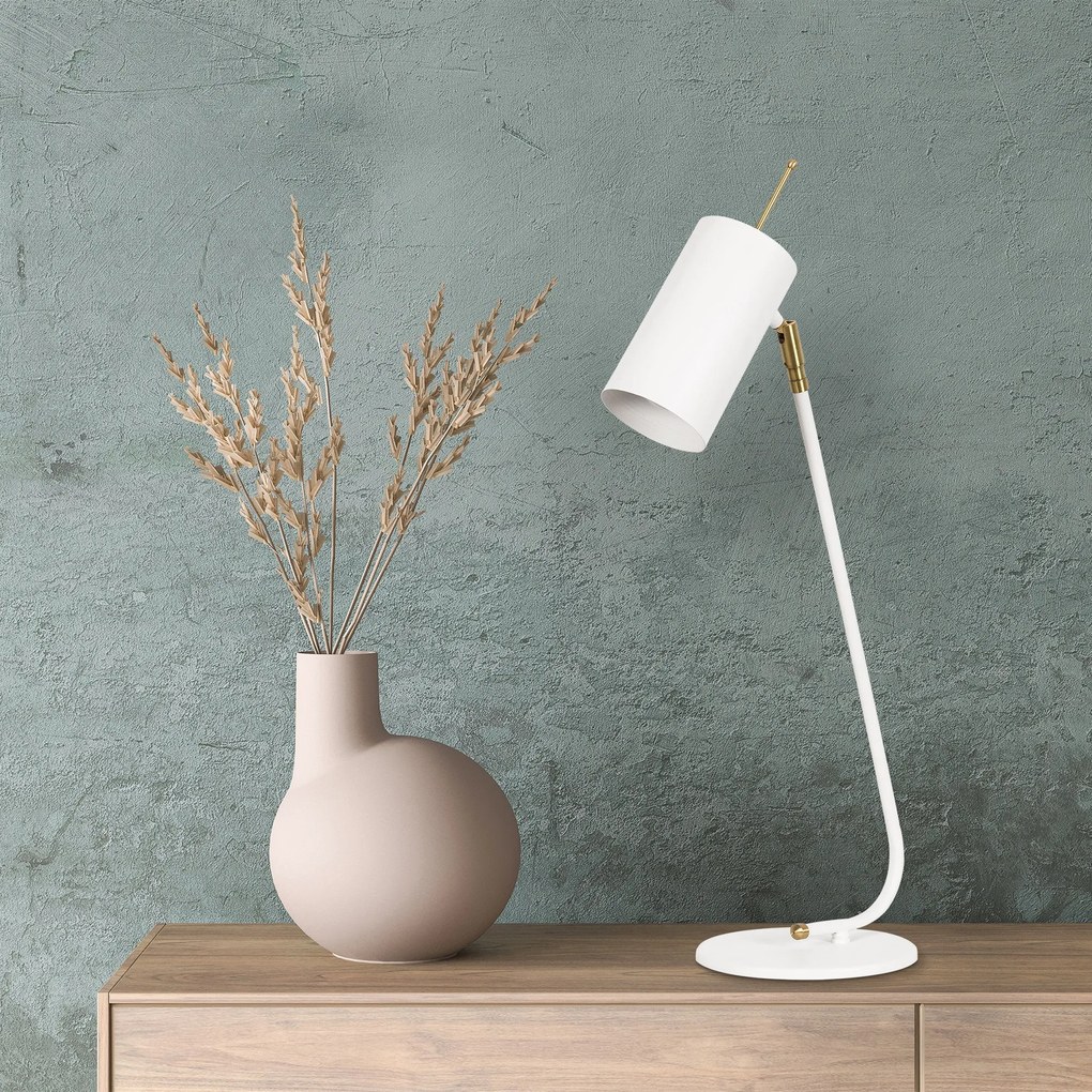 Candeeiro de Mesa Sivani – Branco – 8 x 26 cm