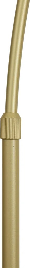 Candeeiro de Arco de Design Dourado Incl. LED Regulável em 3 Níveis - Anello