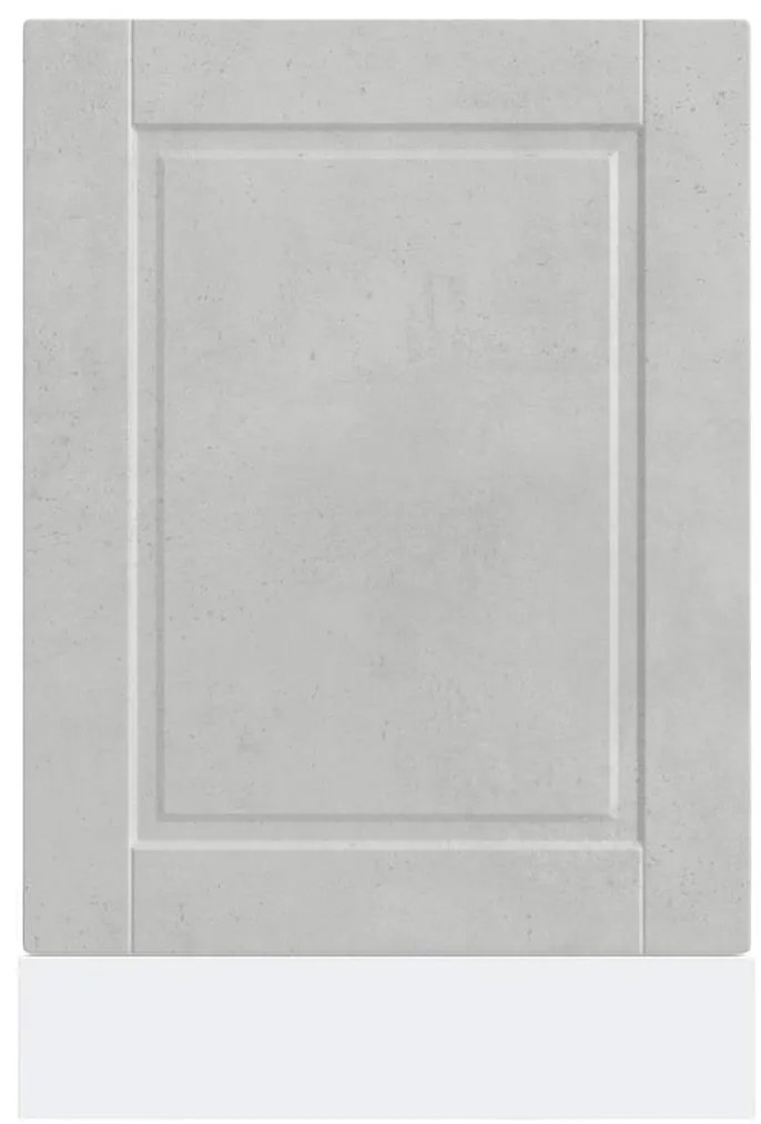 Painel máquina lavar louça Porto betão cinzento 45x1,5x67 cm