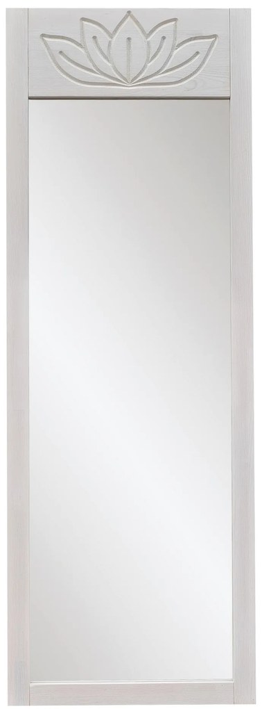 Espelho Cheval Lotus – Branco – 55x155x2 cm