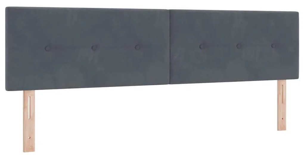 Cama Box Spring com Colchão vidaXL Cinza Escuro 180x200 cm Veludo
