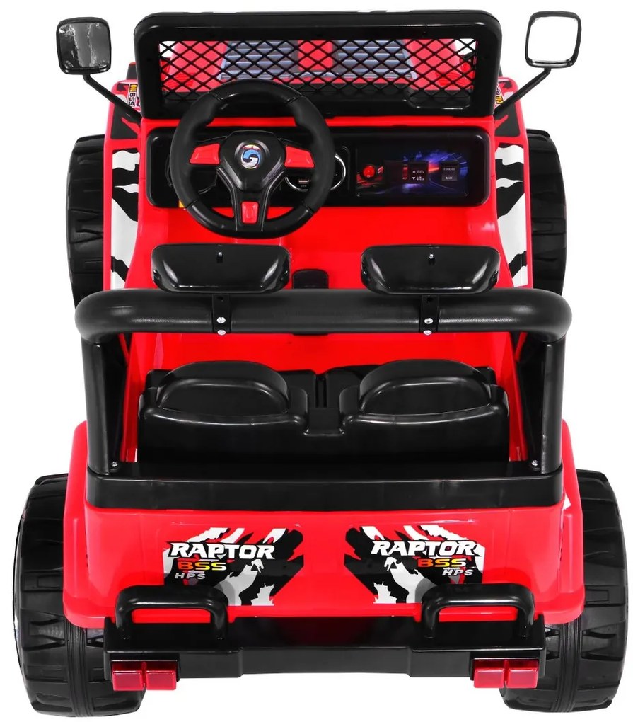 Jipe elétrico para Crianças 12V RAPTOR Drifter Rodas de EVA Vermelho