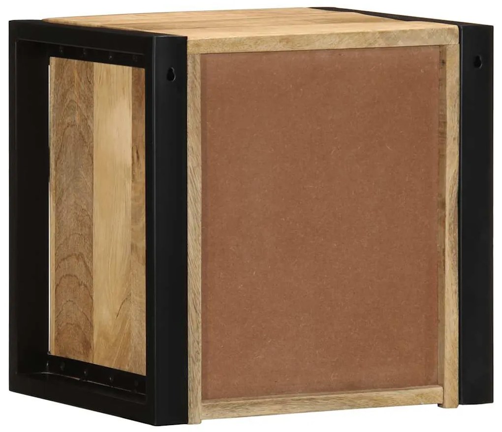 Mesa de cabeceira 40x35x40 cm madeira maciça manga áspera