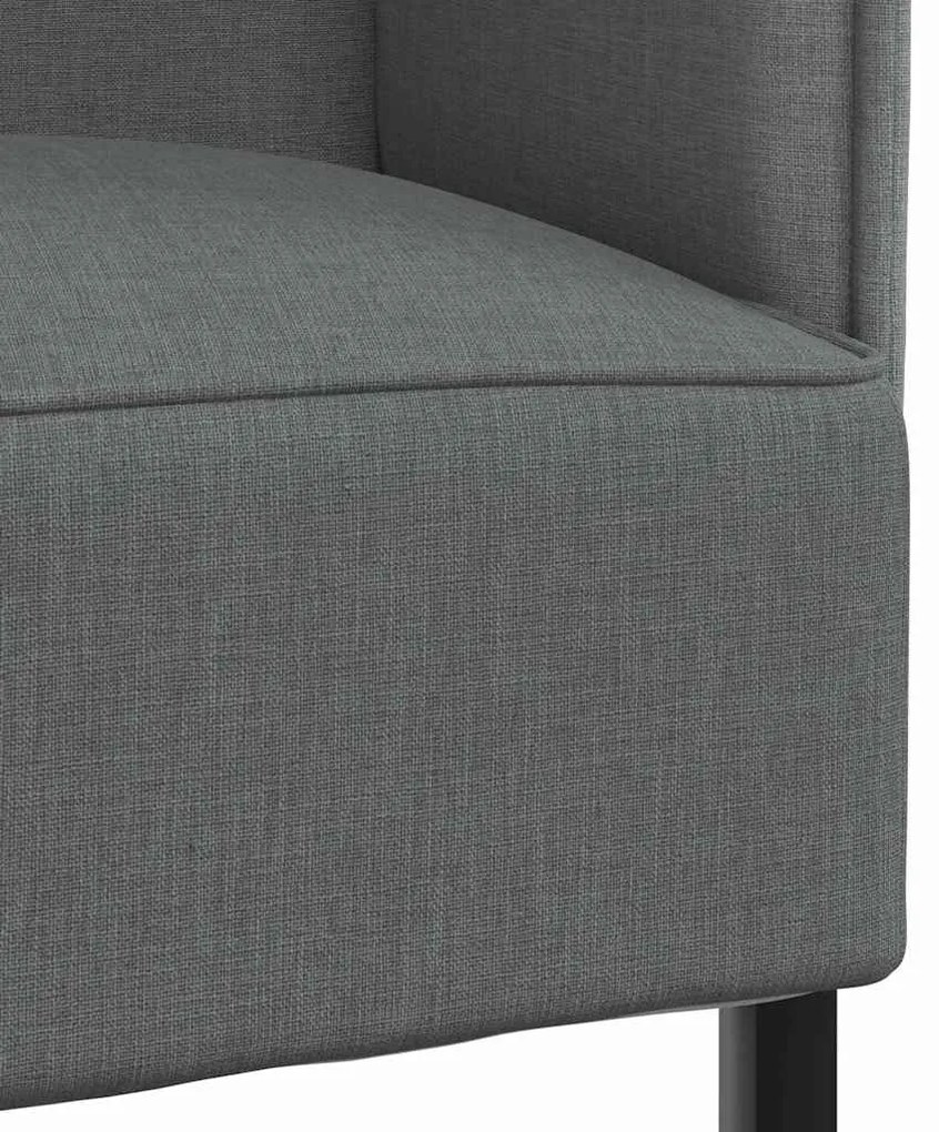 Sofá Highback Cinza Escuro 109x56x121 cm Tecido