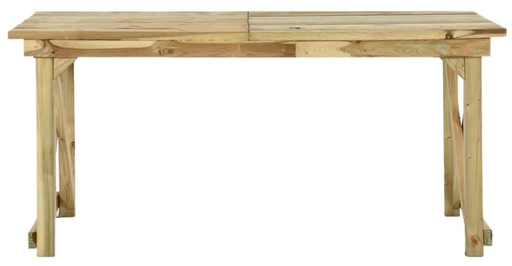 Mesa de jardim 160x79x75 cm madeira
