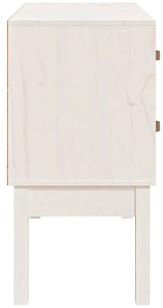 Mesa consola 90x40x78 cm madeira de pinho maciça branco