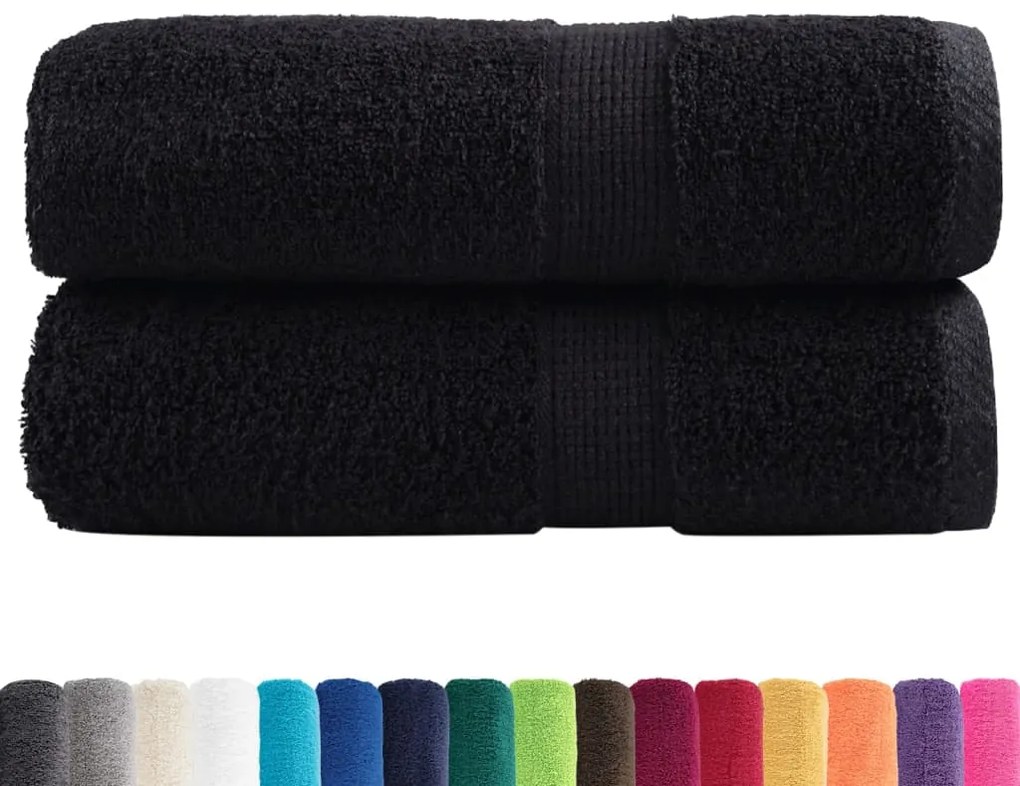 Toalhas de mãos premium SOLUND 2 pcs 30x30 cm 600 g/m2 preto
