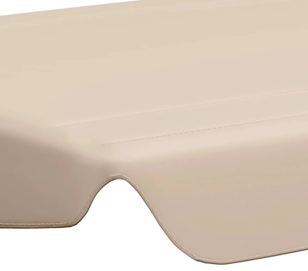 Toldo suplente p/ baloiço de jardim 150/130x105/70 cm bege