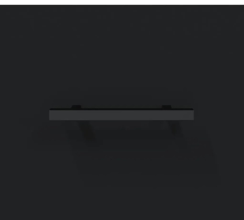 Mesa de cabeceira 40x40x66 cm derivados de madeira preto