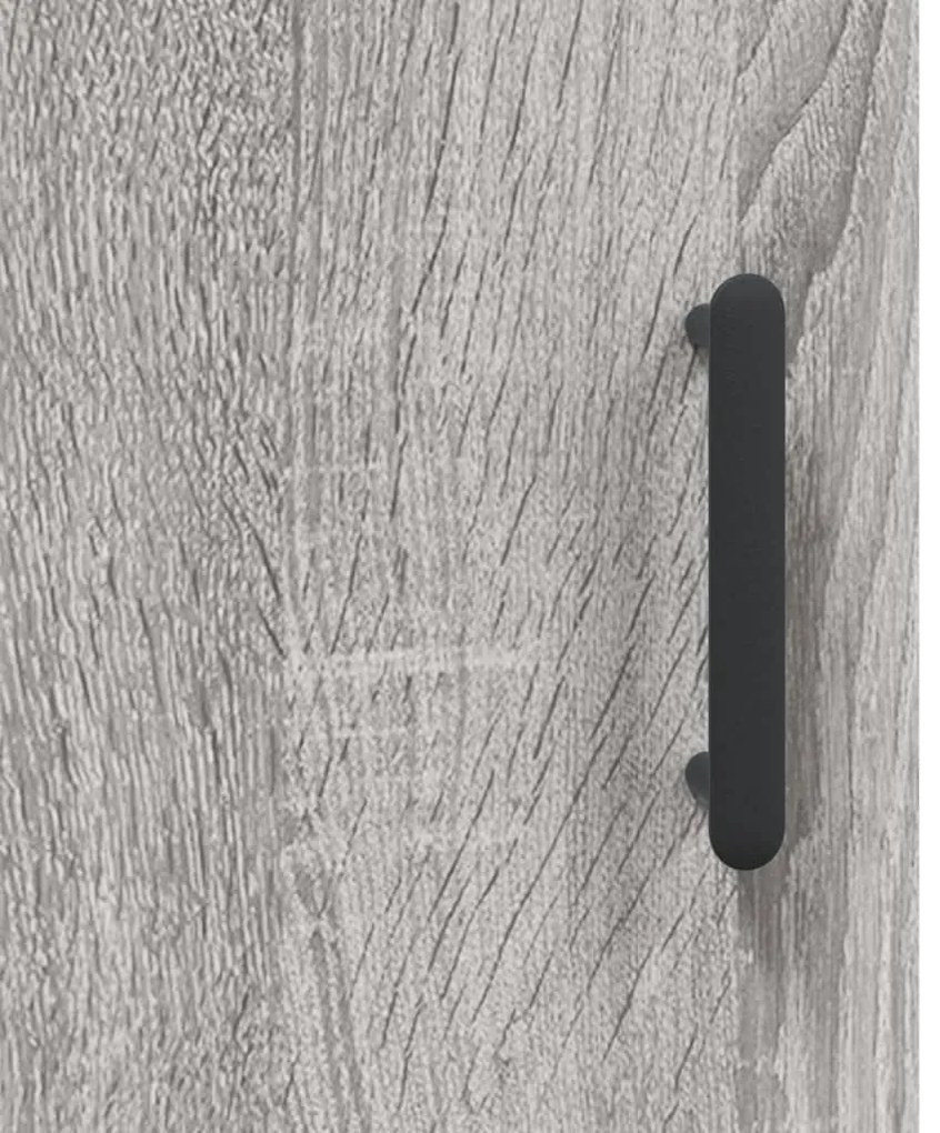 Aparador 69,5x34x90 cm derivados de madeira cinzento sonoma