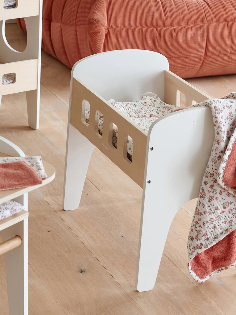 Cama para boneca, em madeira FSC® branco