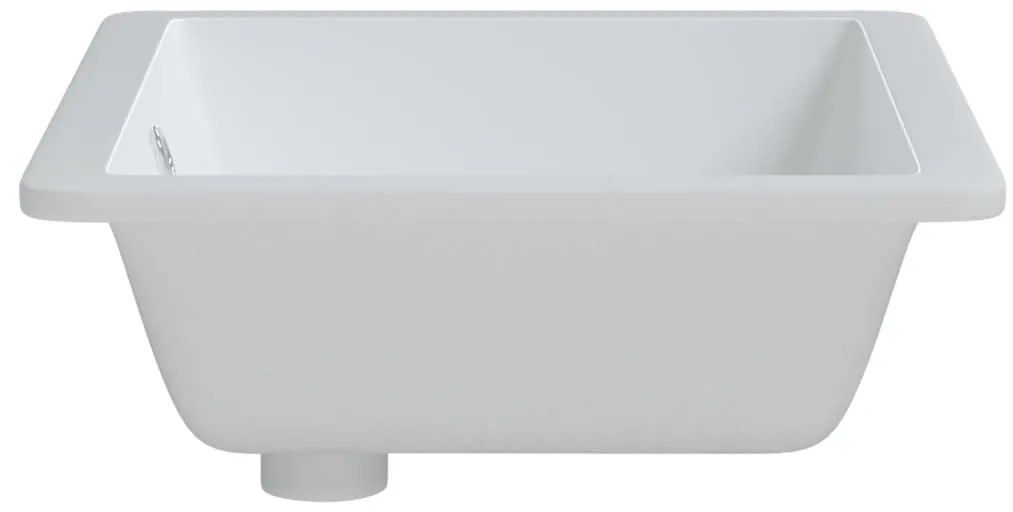 Lavatório casa de banho retangular 55,5x40x18,5 cerâmica branco