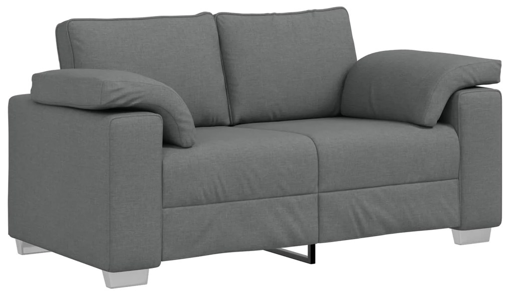 vidaXL Sofá Cinza Escuro 160 x 80 x 82 cm tecido