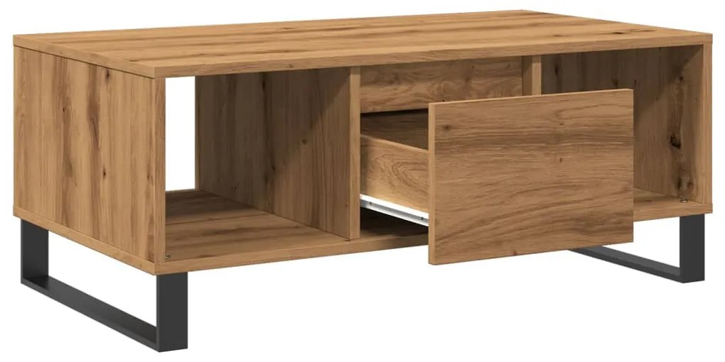 Mesa de centro 90x50x36,5cm deriv. madeira carvalho artisiano