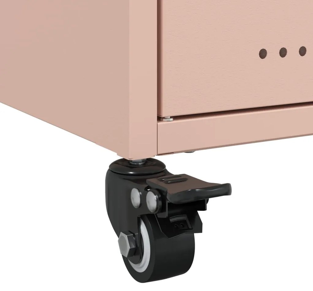 Móvel de TV 68x39x43,5 cm aço rosa