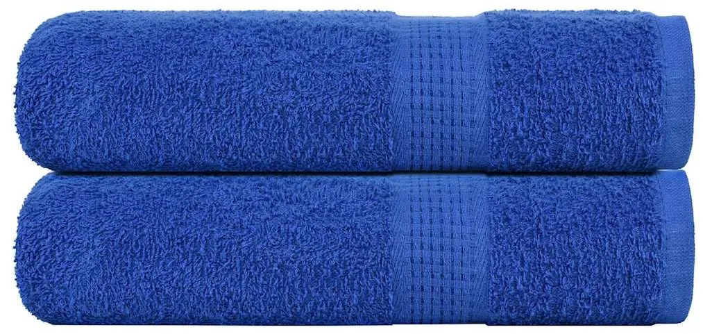 vidaXL Toalhas de banho FROGN 2 pcs 100x150 cm 360 g/m² azul