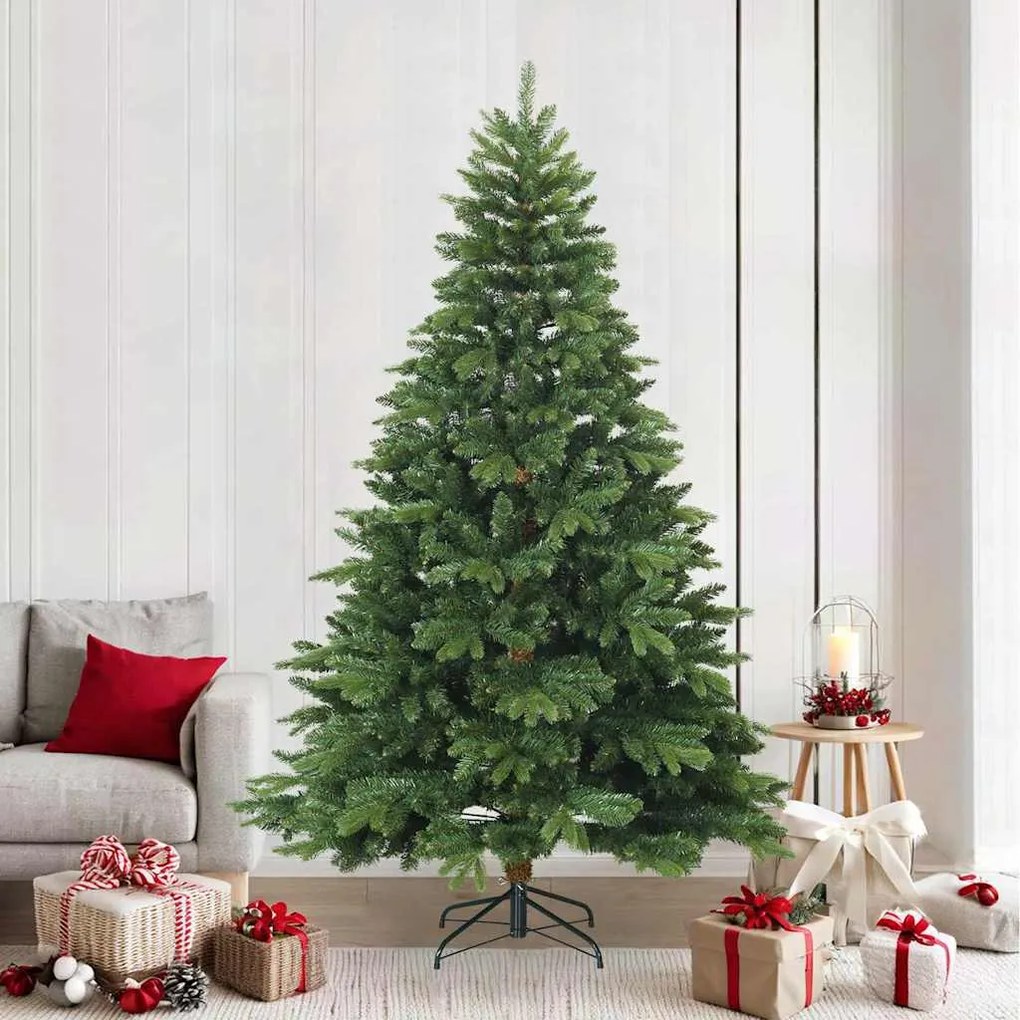 vidaXL Árvore de Natal Articulada Artificial com suporte Verde 240 cm