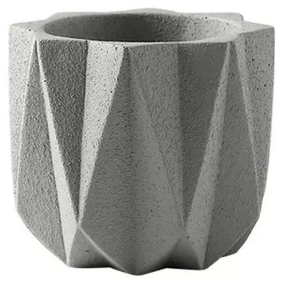 Vasos Cimento 3D Cinza Claro